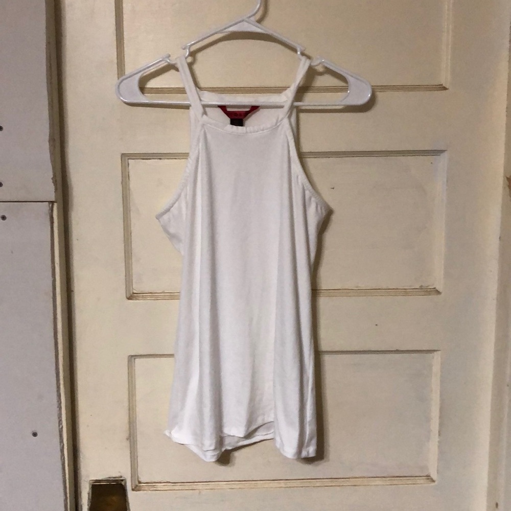 Spaghetti strap tank.